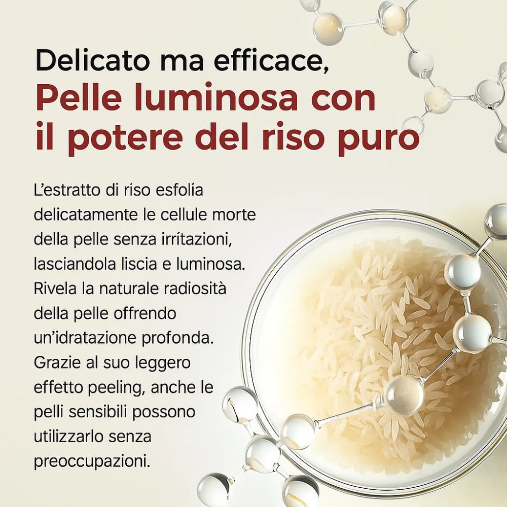 Siero Esfoliante Illuminante al Riso Bianco