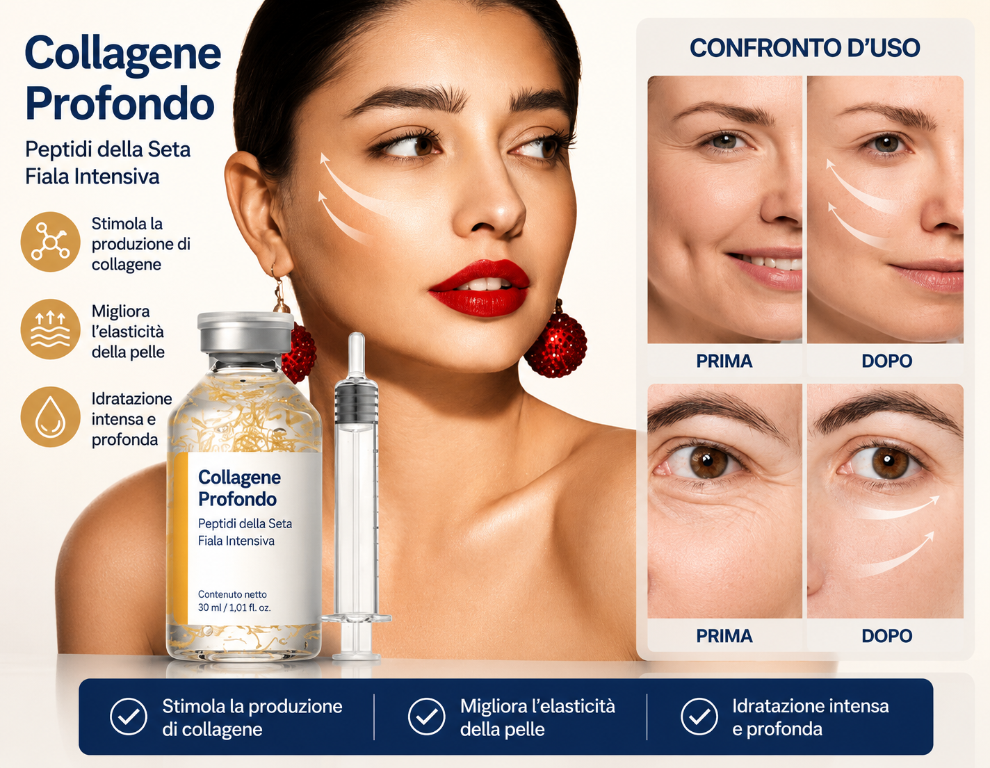 Deep Collagen Silk Peptide™ - Siero Effetto Lift & Glow