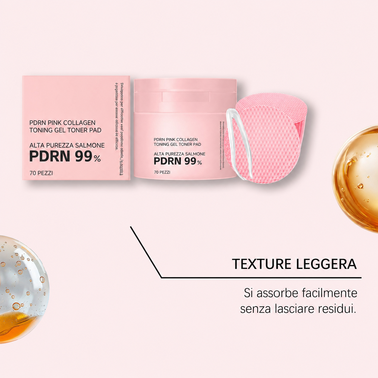 PDRN Pink Collagen Toner Pads™ - 70pezzi