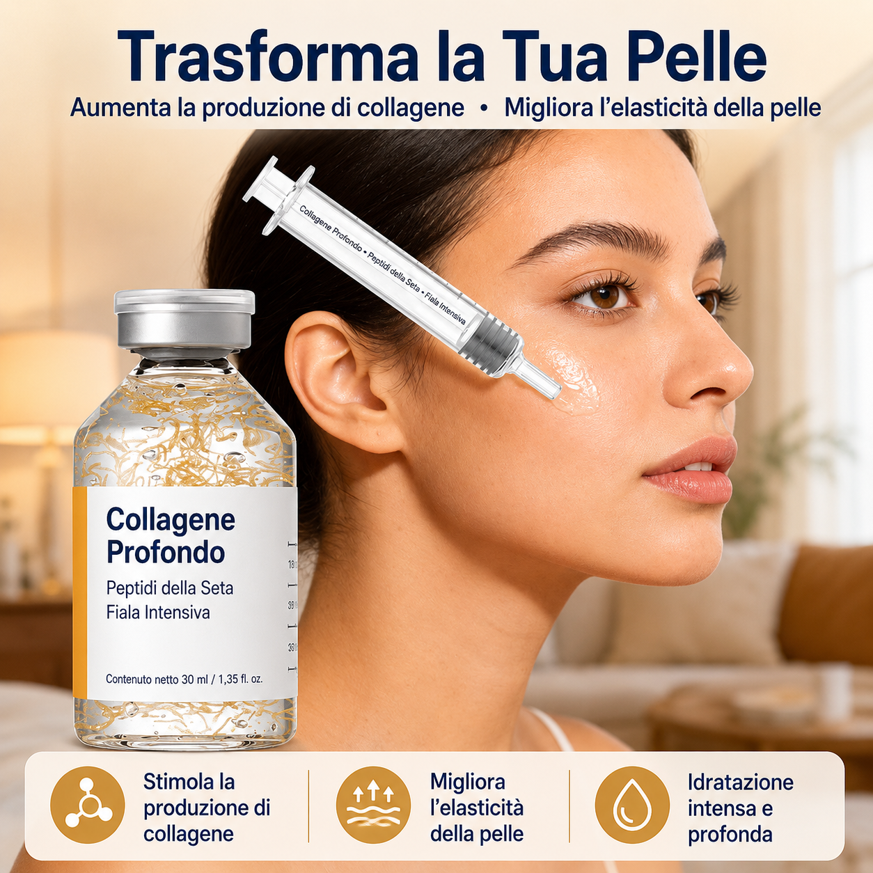 Deep Collagen Silk Peptide™ - Siero Effetto Lift & Glow
