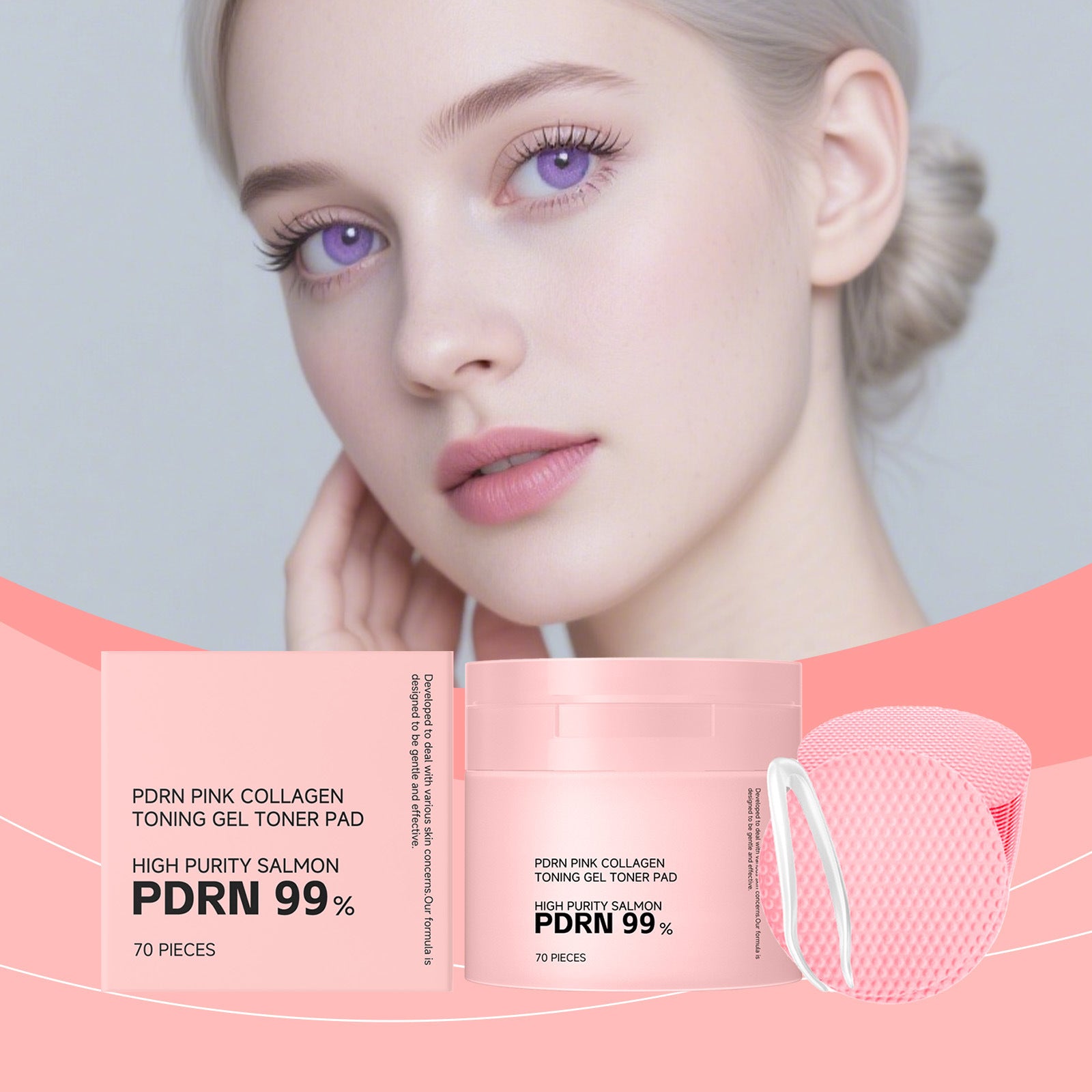 PDRN Pink Collagen Toner Pads™ - 70pezzi