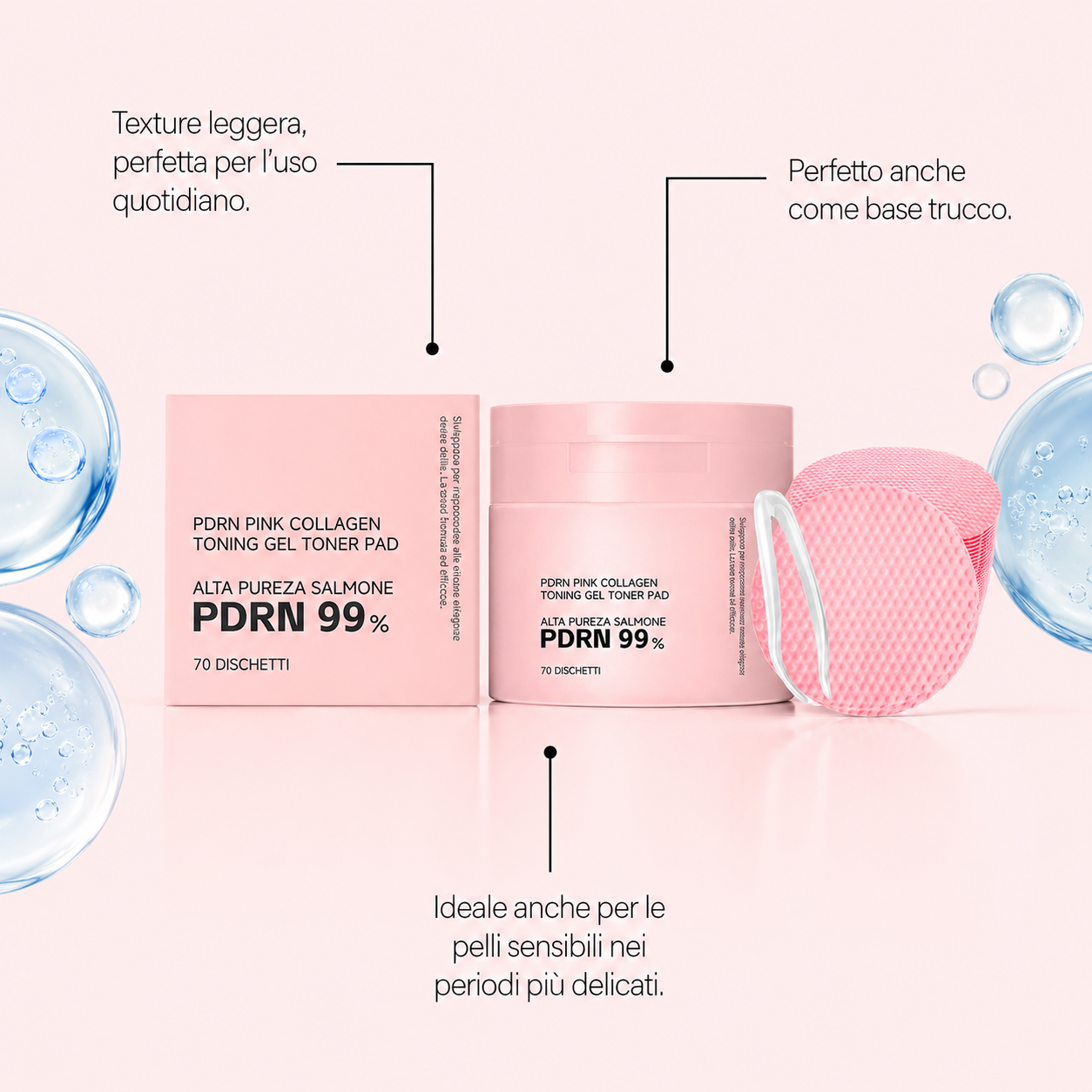 PDRN Pink Collagen Toner Pads™ - 70pezzi