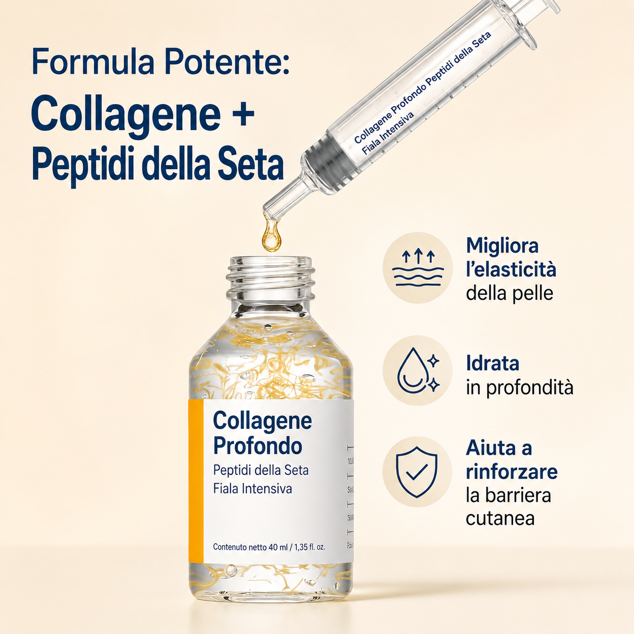 Deep Collagen Silk Peptide™ - Siero Effetto Lift & Glow