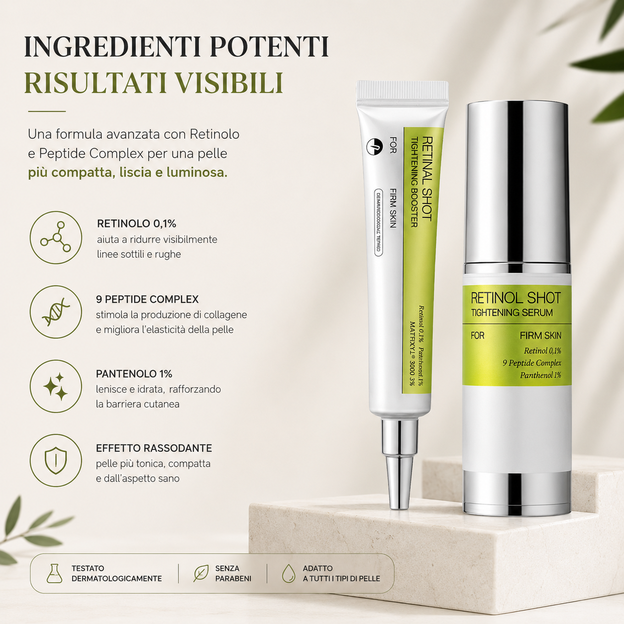 LushCare Retinol Shot Duo™ – Effetto Lift & Glow