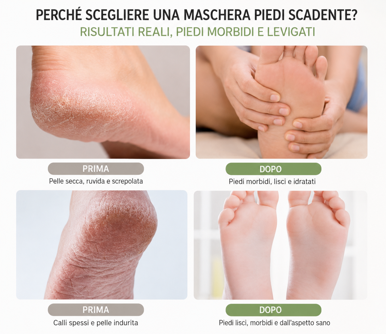 LushCare Soft Feet™ – Maschera Esfoliante Piedi (2 pezzi)