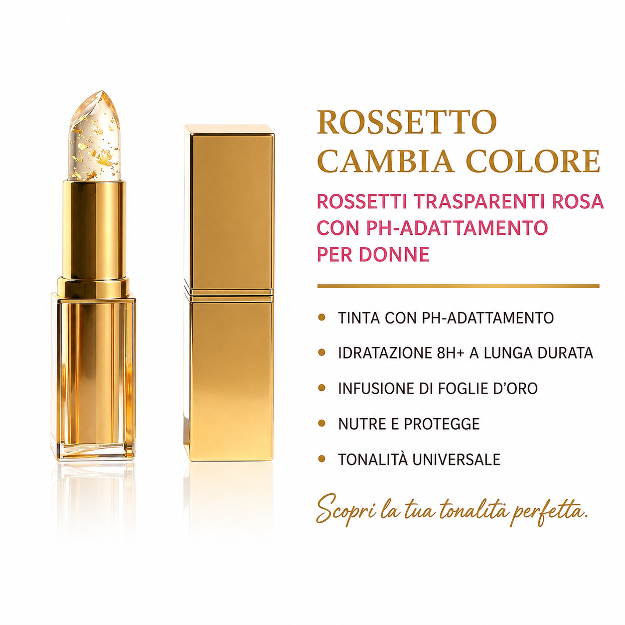 Rossetto pH Glow™ – Cambia Colore e Idrata