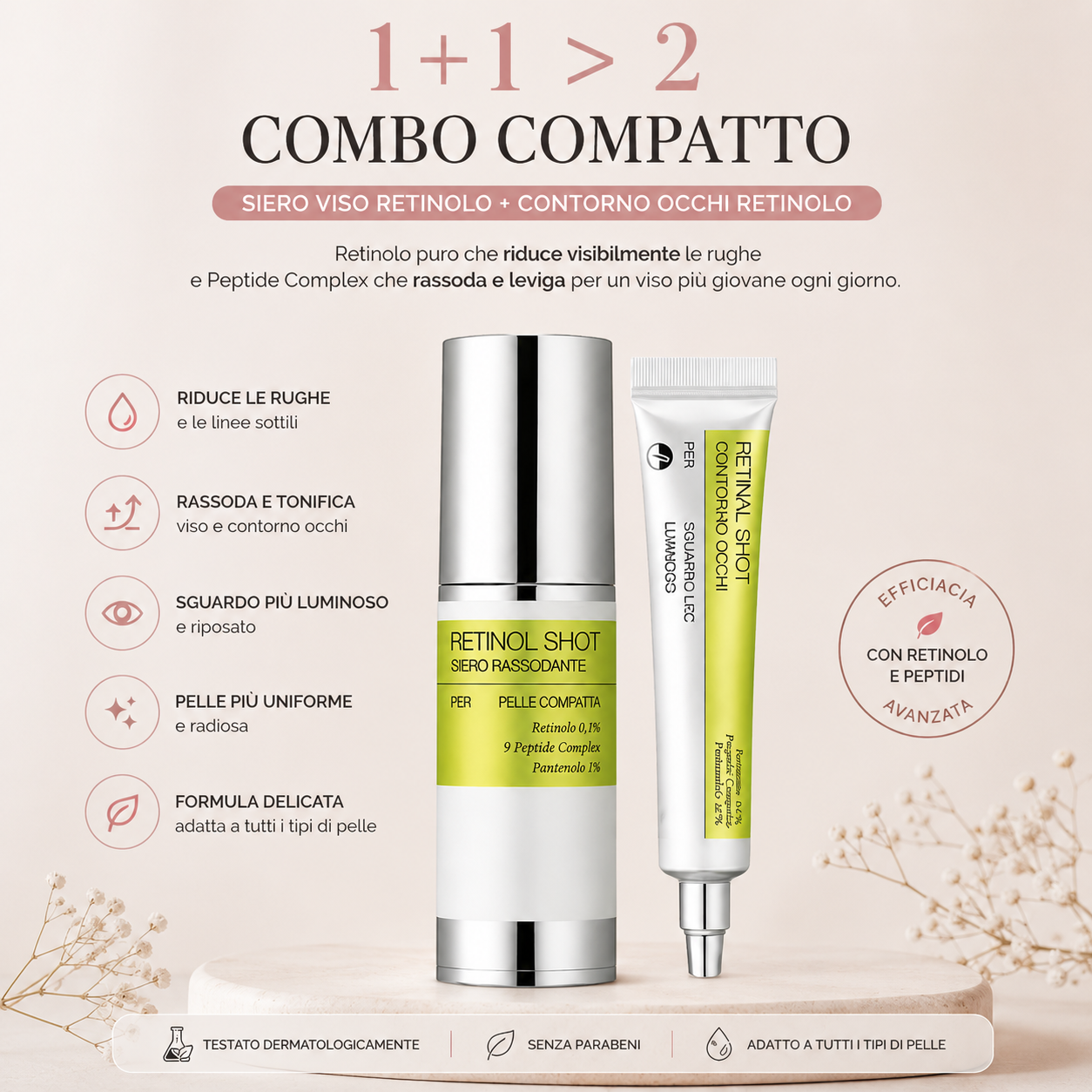 LushCare Retinol Shot Duo™ – Effetto Lift & Glow