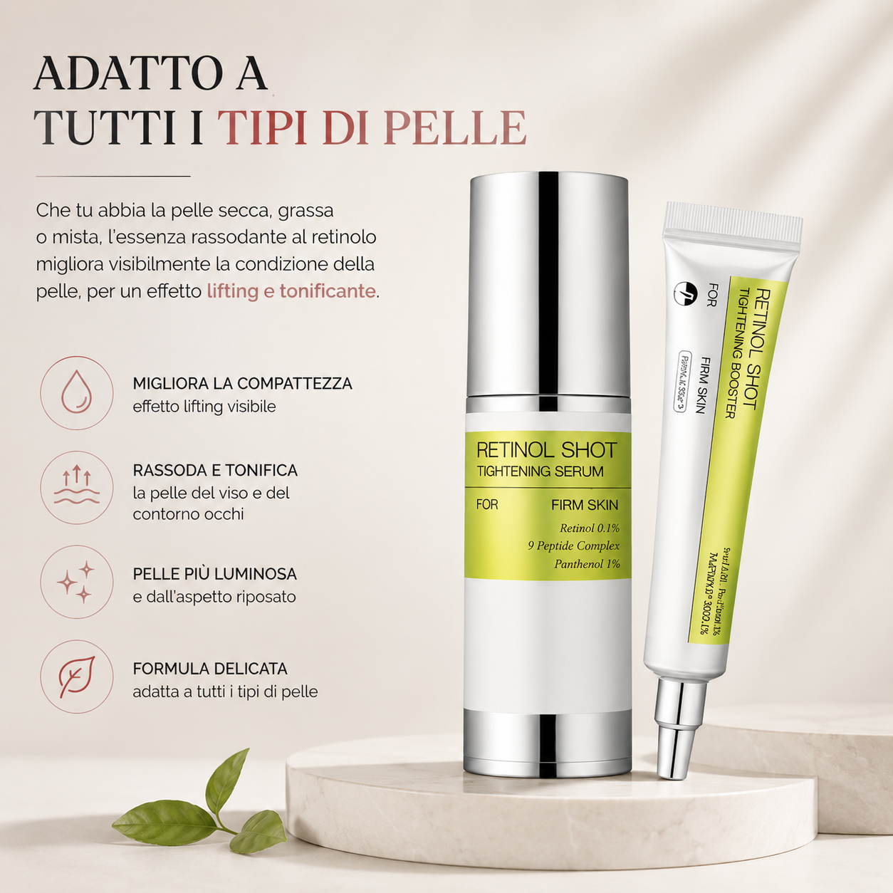 LushCare Retinol Shot Duo™ – Effetto Lift & Glow