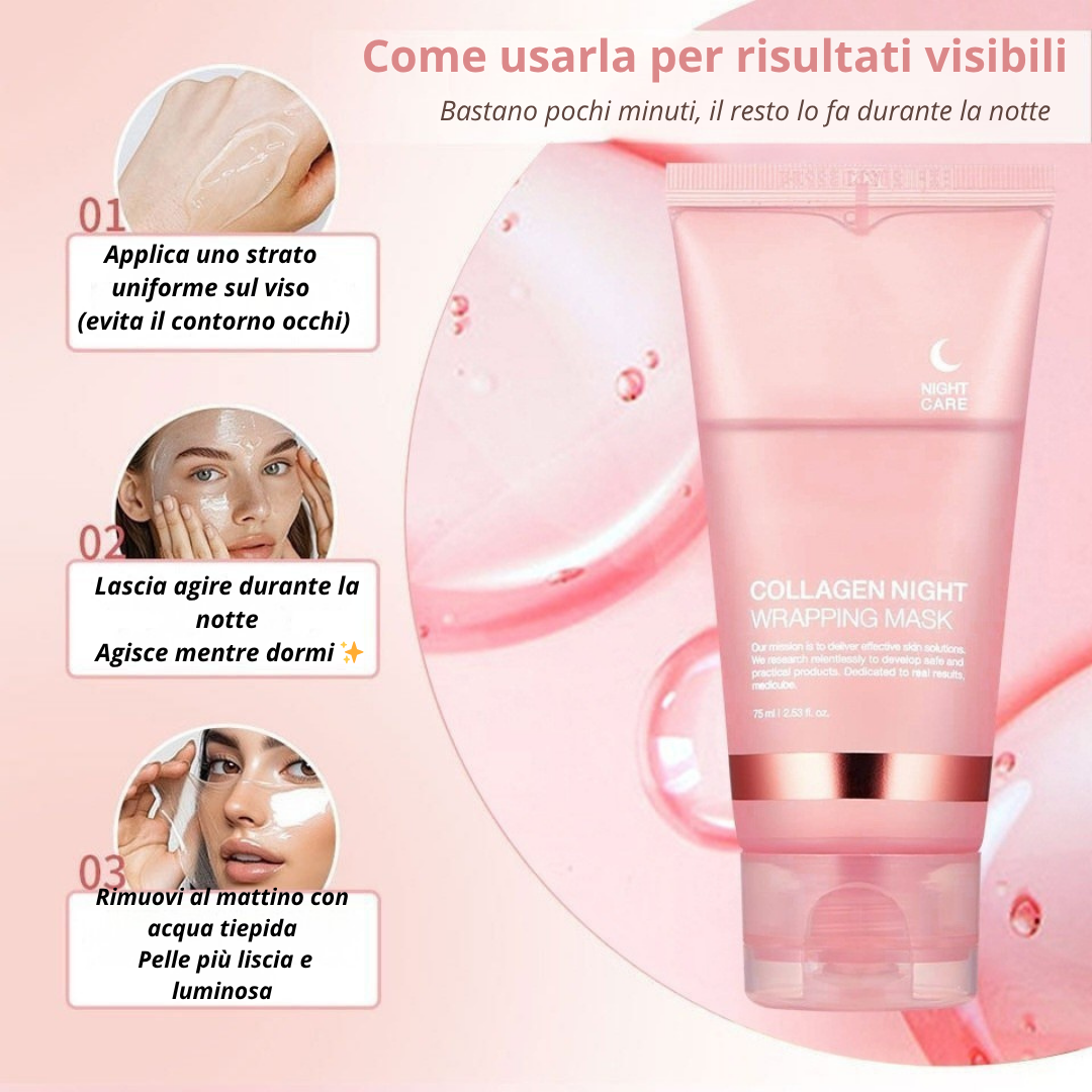 ✨ Maschera Notte al Collagene™ – Pelle Perfetta al Risveglio